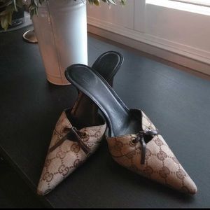 Gucci Monogram Heels